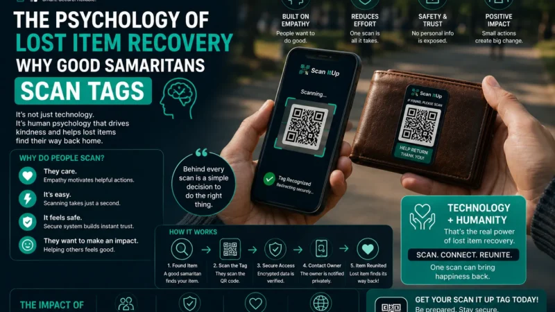 The Psychology of Lost Item Recovery — Why Good Samaritans Scan Tags