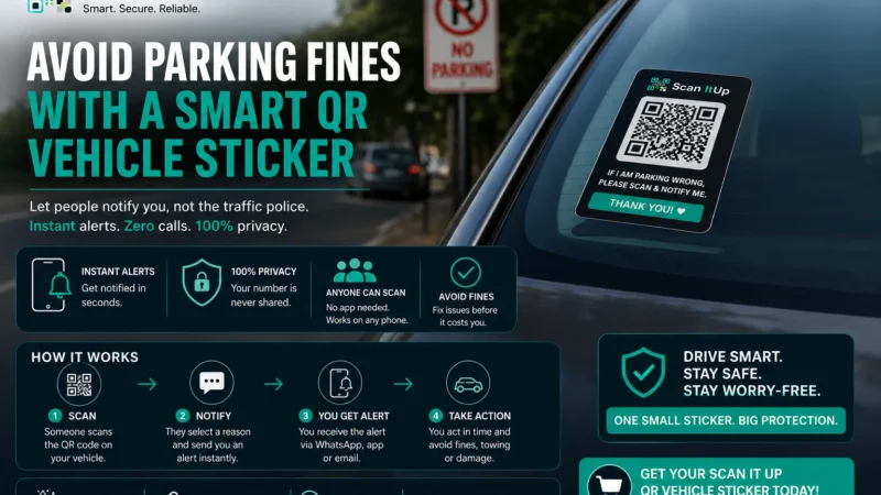How to Avoid Parking Fines with a Smart QR Vehicle Sticker